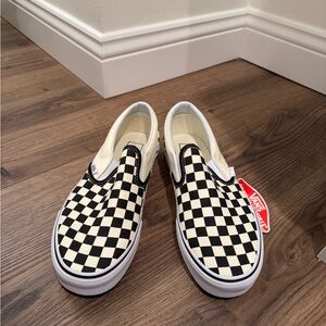 Black and White Checkerboard Vans